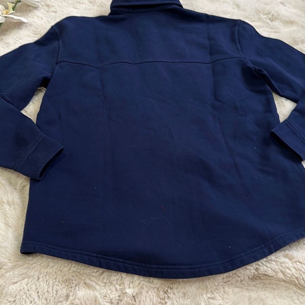 Good American Fleece Jacket in Blue Rinse Size 00/0 - Picture 14 of 14